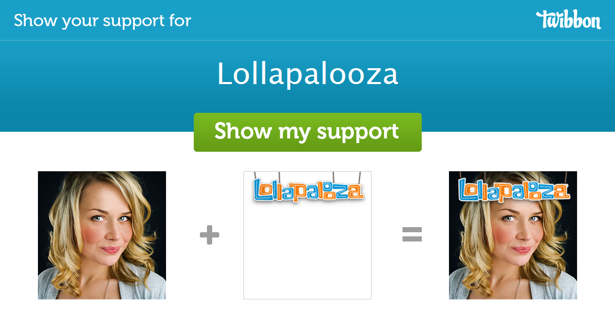Lollapalooza Support Campaign Twibbon