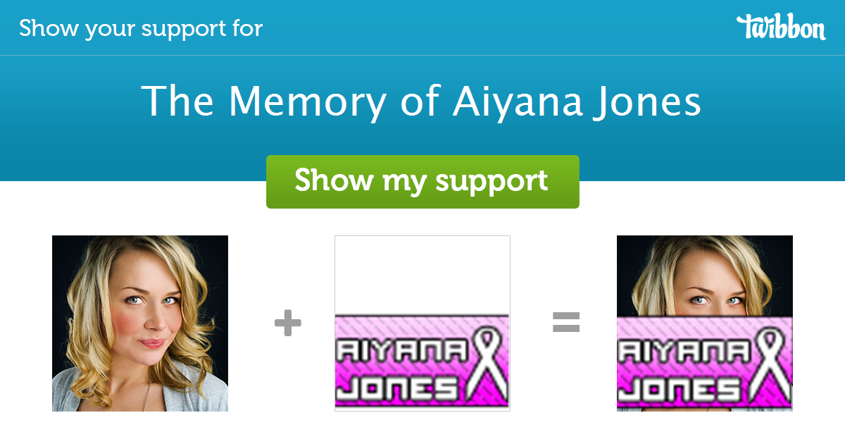 The Memory Of Aiyana Jones Support Campaign Twibbon
