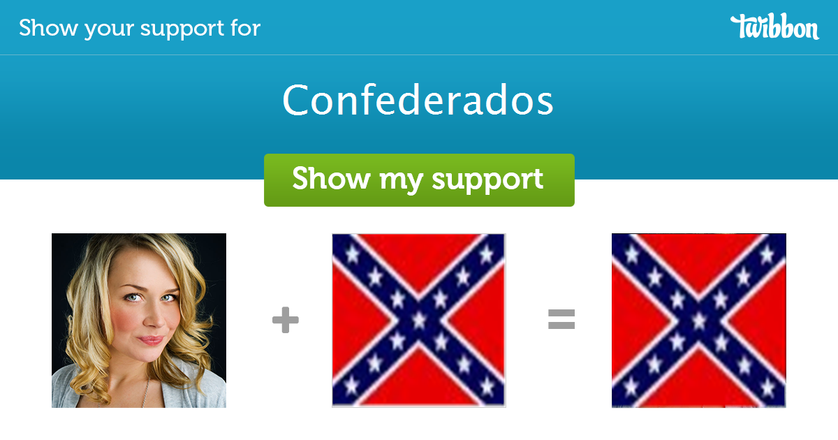 Confederados Support Campaign Twibbon 