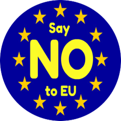 Say NO  to the European Union  Support Campaign Twibbon