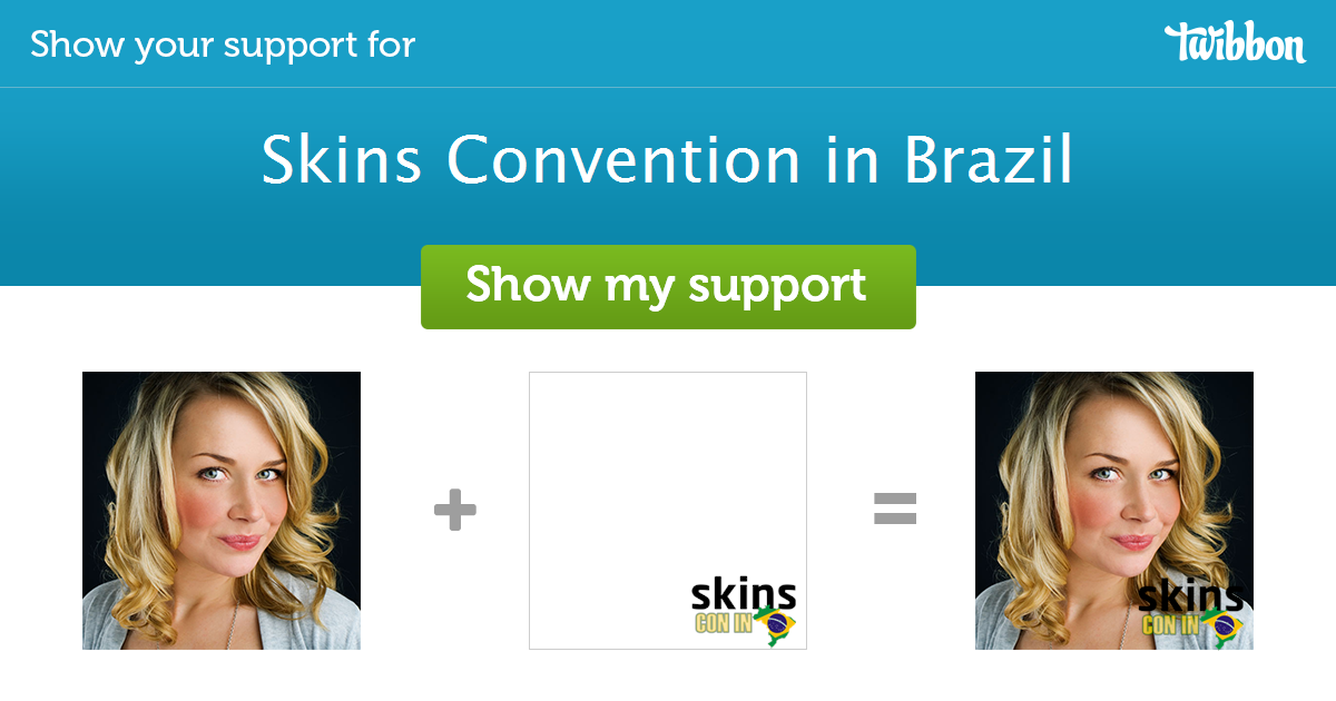 Skins Convention in Brazil Support Campaign Twibbon