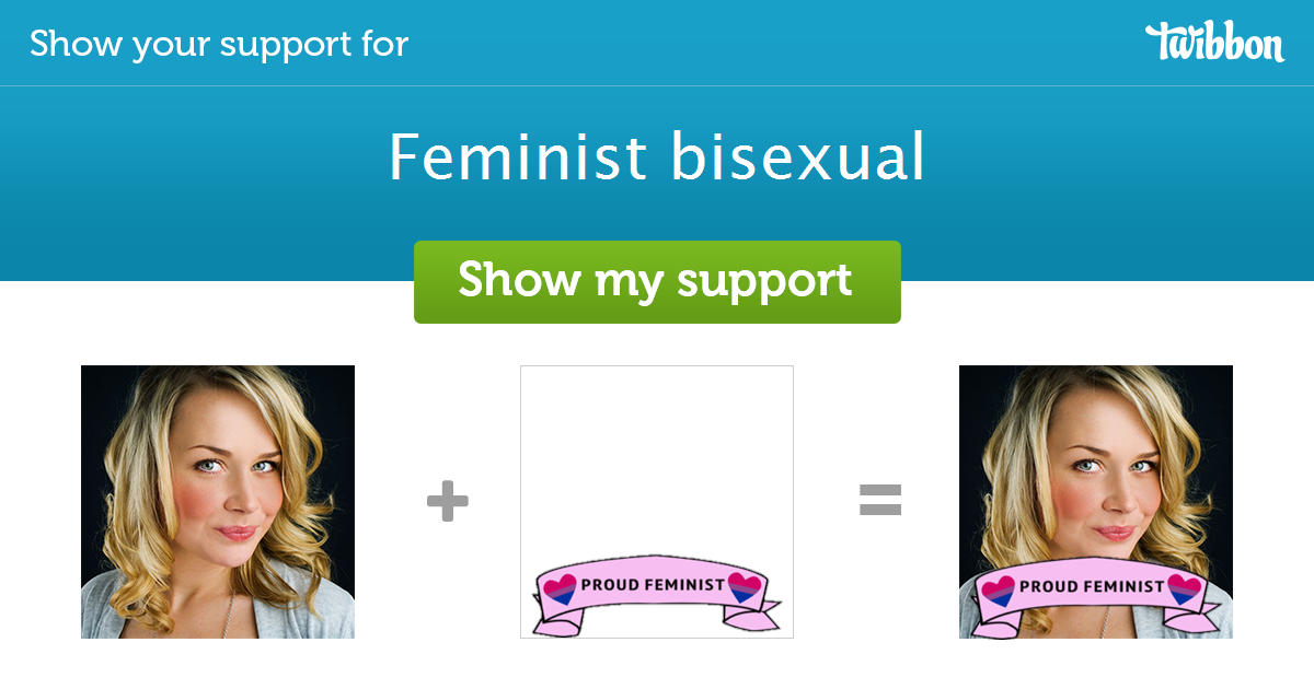 Feminist Bisexual Support Campaign Twibbon