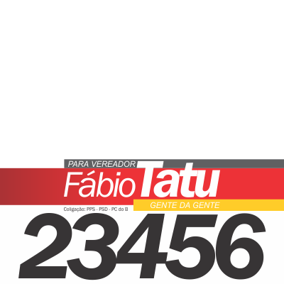 Eu voto Fabio Tatu 23456 - Support Campaign | Twibbon