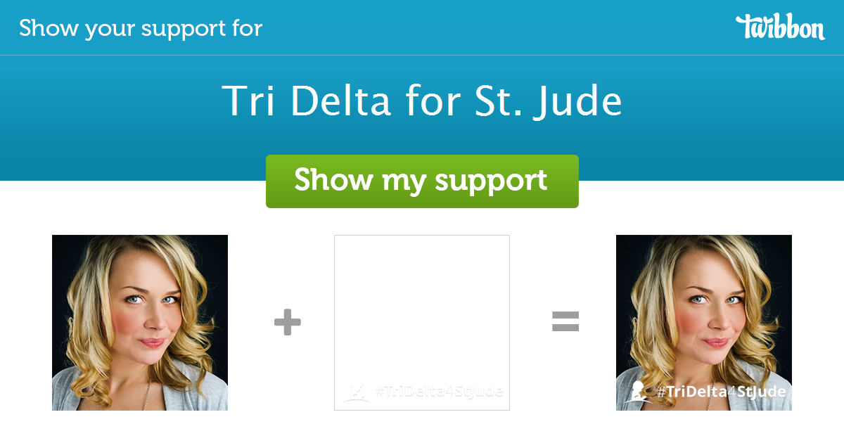 Tri Delta For St Jude Support Campaign Twibbon