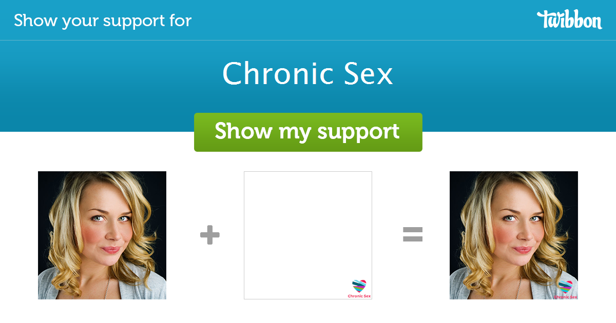 Chronic Sex Support Campaign Twibbon 9867