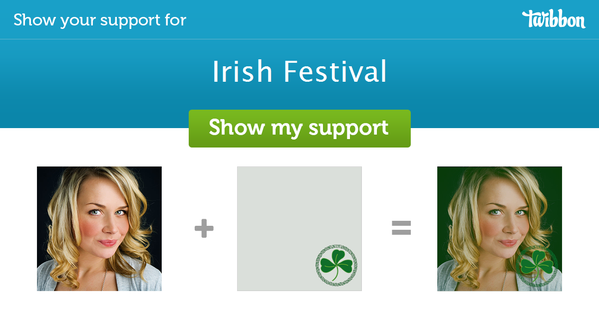 Irish Festival Support Campaign Twibbon