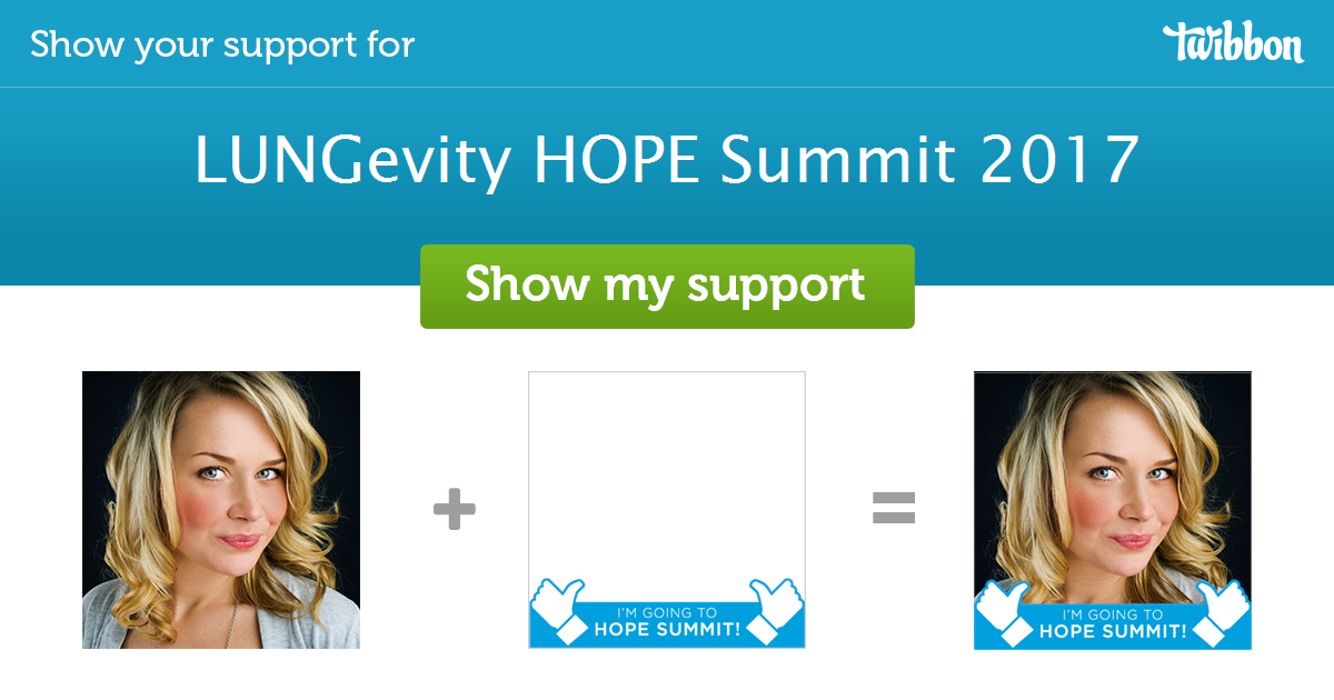 LUNGevity HOPE Summit 2017 Support Campaign Twibbon