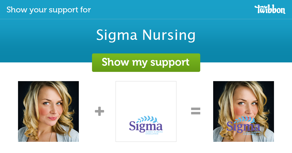 Sigma Nursing Support Campaign Twibbon