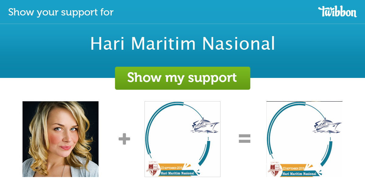 Hari Maritim Nasional Support Campaign Twibbon