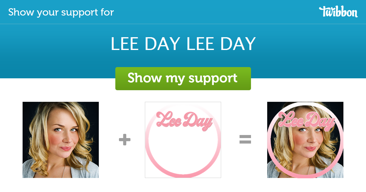 LEE DAY LEE DAY Support Campaign Twibbon