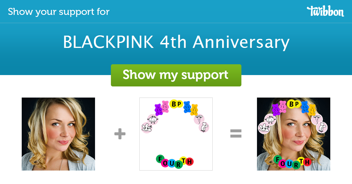 BLACKPINK 4th Anniversary - Support Campaign on Twitter | Twibbon