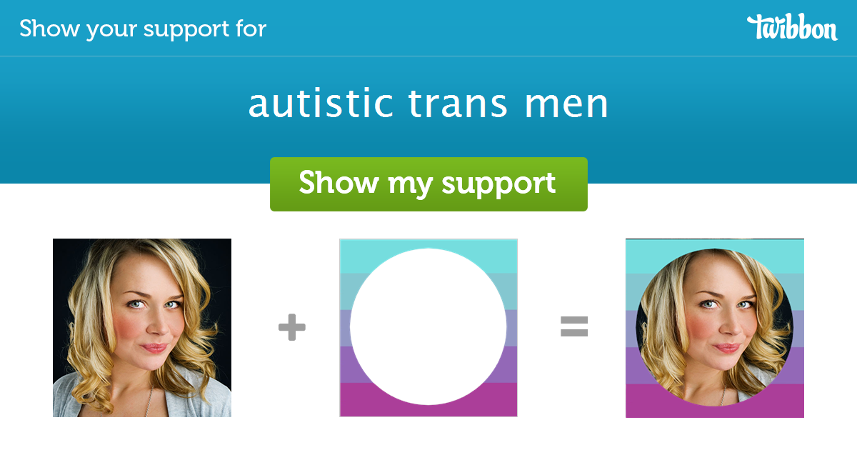 autistic trans men Support Campaign Twibbon