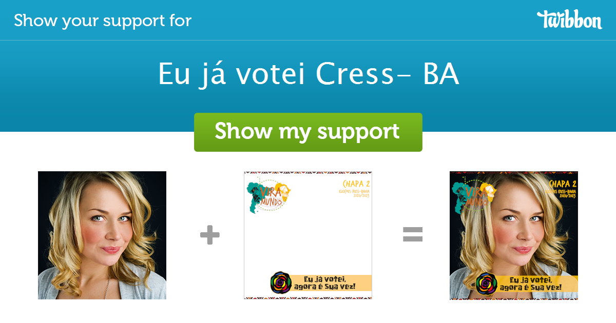 Eu já votei Cress- BA - Support Campaign