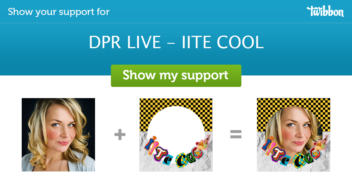 DPR LIVE - IITE COOL - Support Campaign | Twibbon