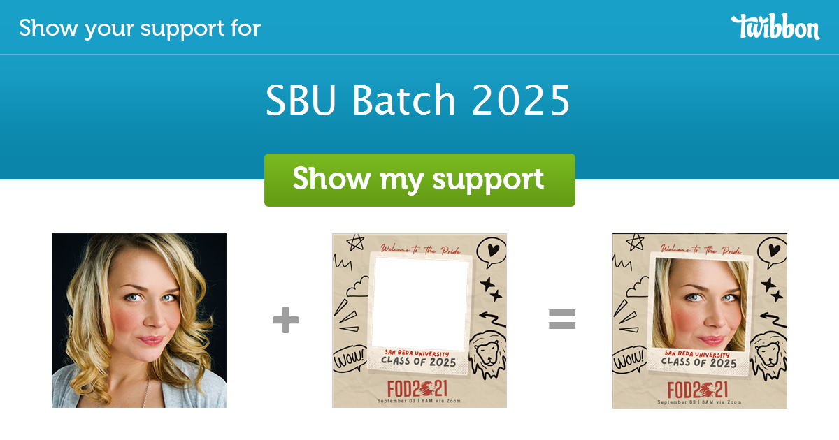 SBU Batch 2025 Support Campaign Twibbon