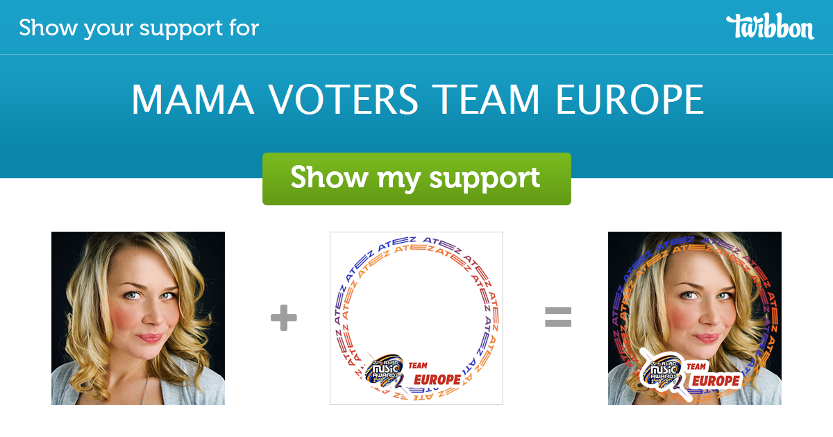 MAMA VOTERS TEAM EUROPE Support Campaign Twibbon