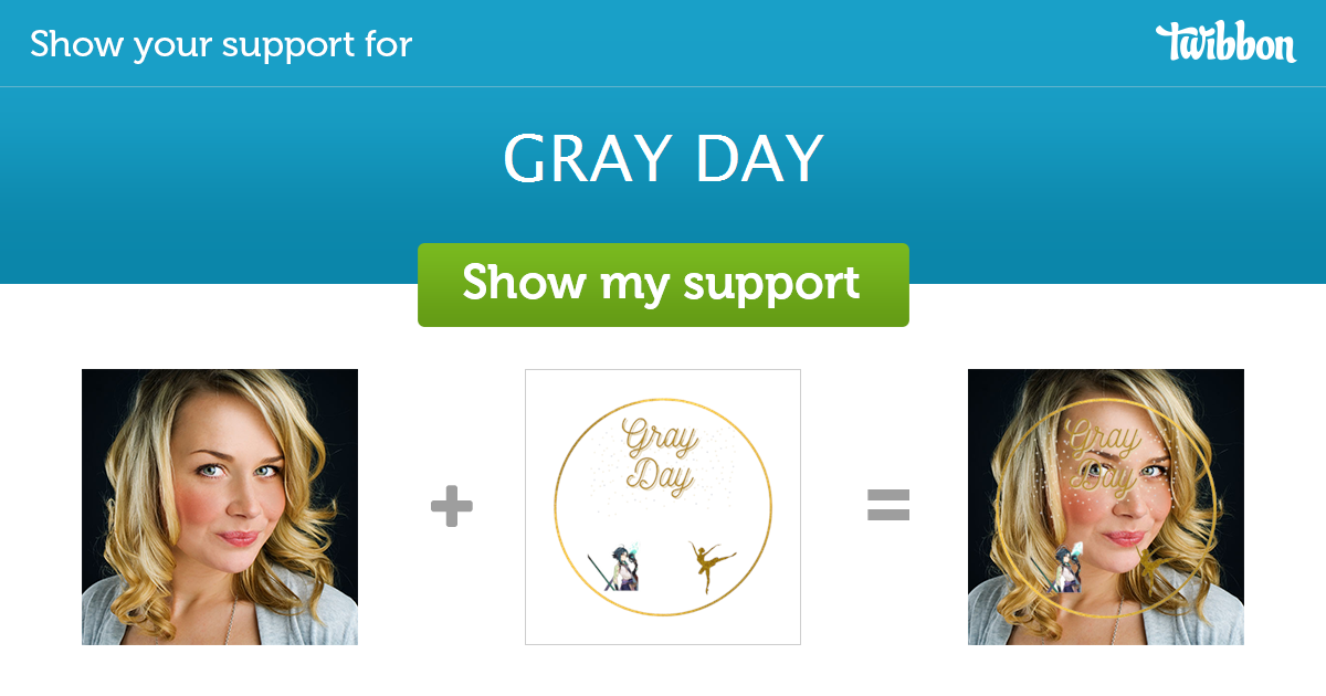 GRAY DAY Support Campaign Twibbon
