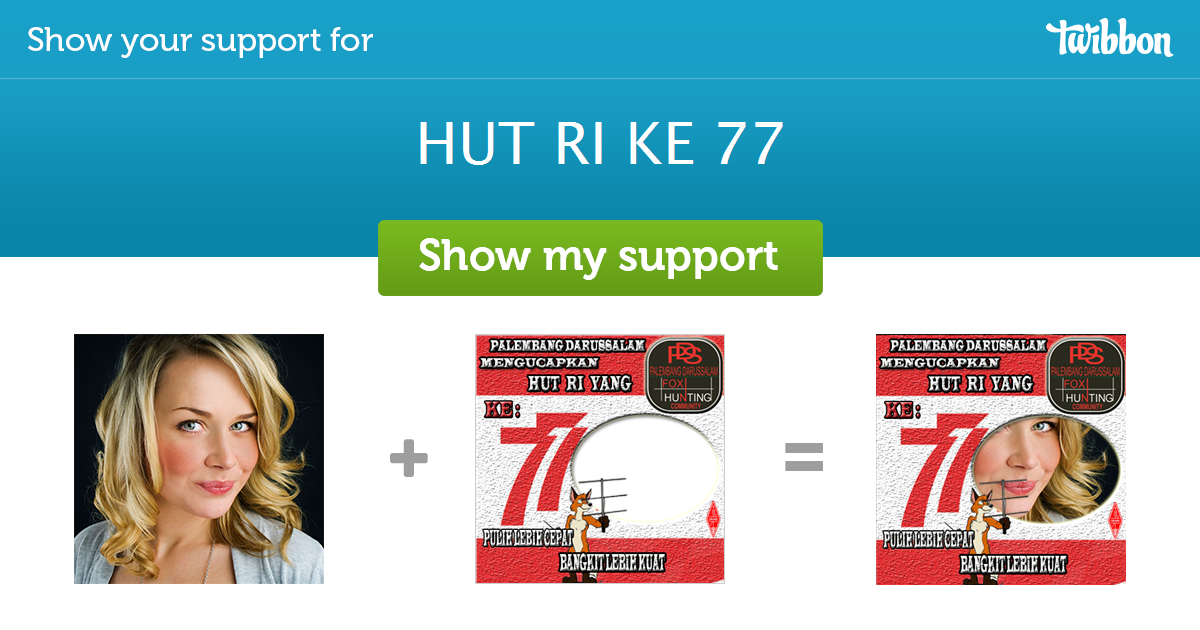 HUT RI KE 77 - Support Campaign | Twibbon