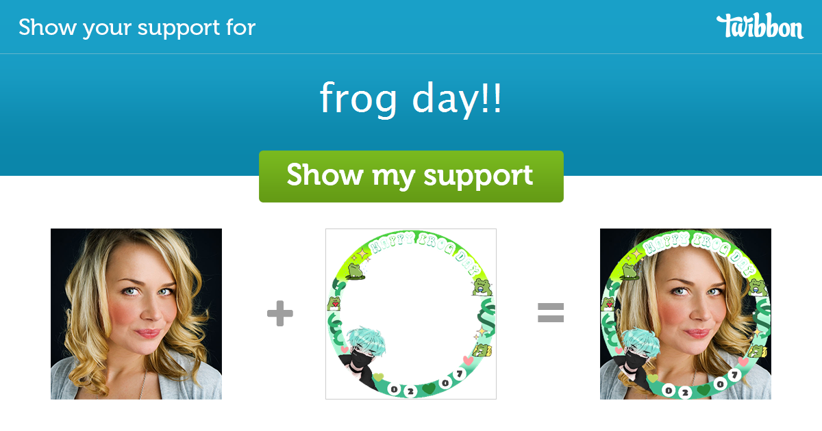 frog day!! Support Campaign Twibbon