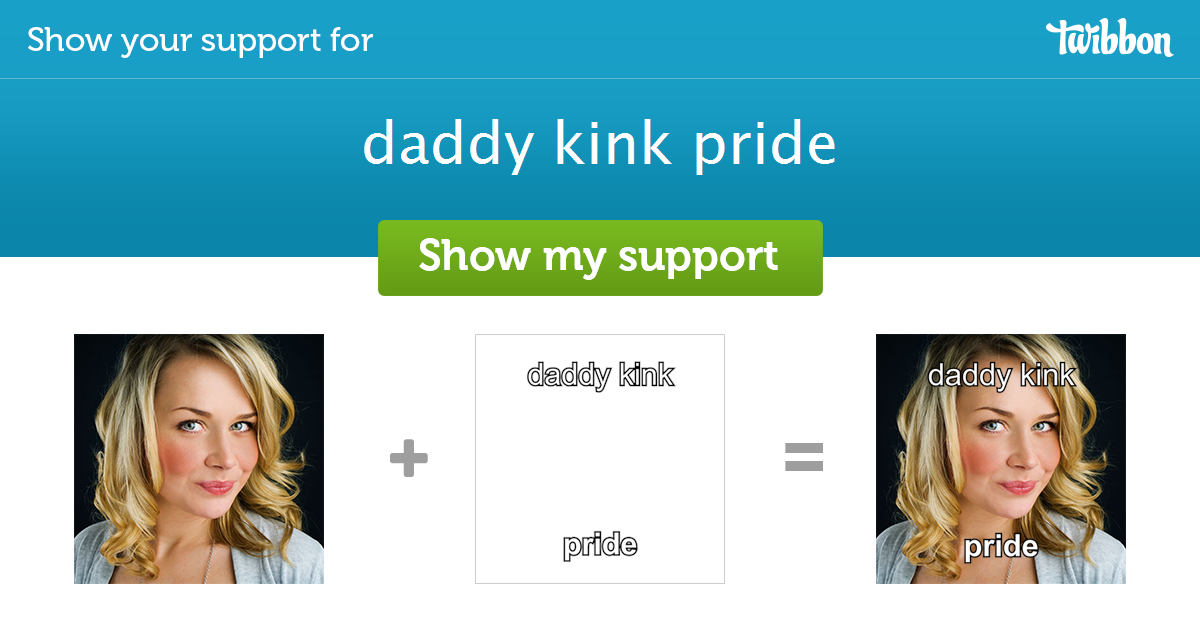 Daddy Kink Pride Support Campaign Twibbon